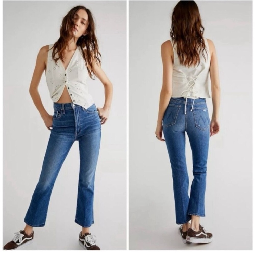 MOTHER High Rise Blue Jeans
